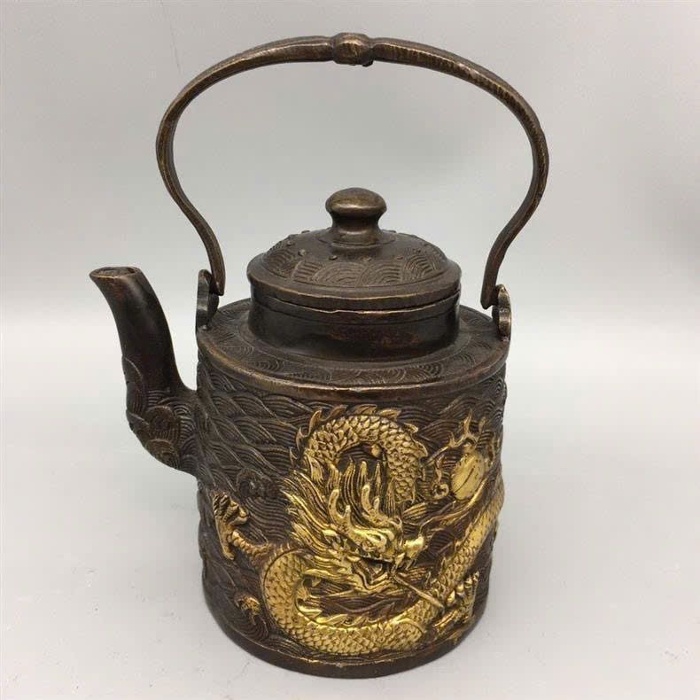  Bình đồng rồng trang trí decor BKMECN-9358 