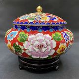  Hũ đồng pháp lam hoa văn cao cấp BKMECN-9363 