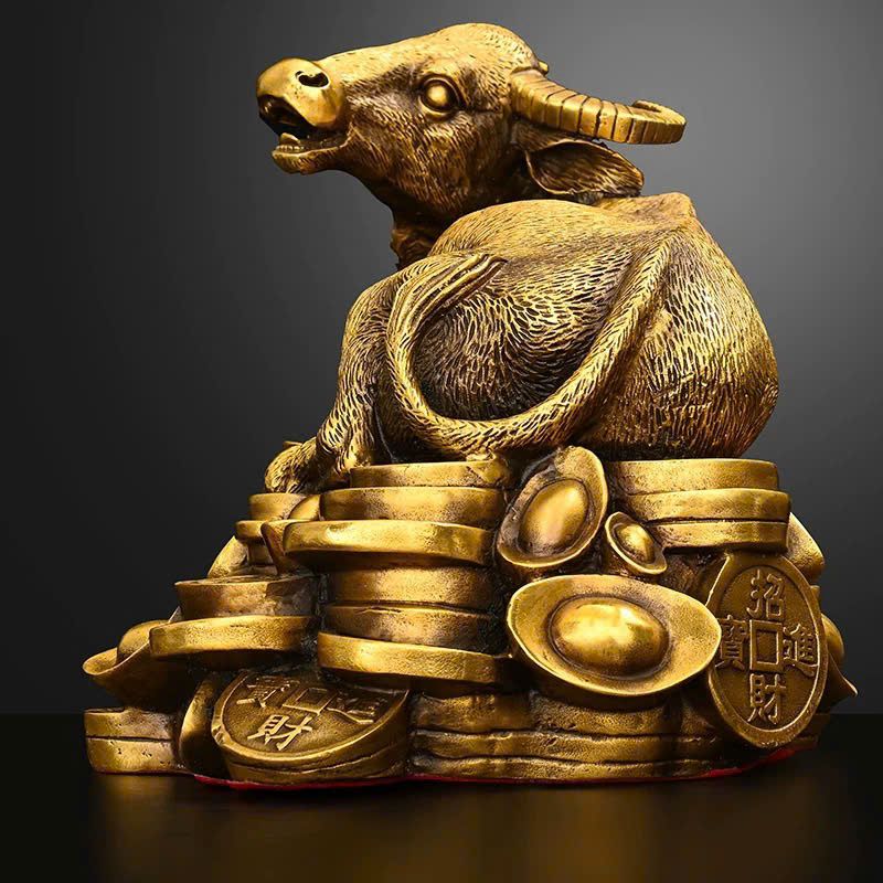  Tượng Trâu Đồng Tài Lộc BKMECN-9376 