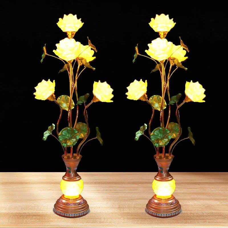  Đèn thờ lưu ly cao 84 cm BKMECN-9368 