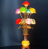  Đèn thờ lưu ly cao 60 cm BKMECN-9370 