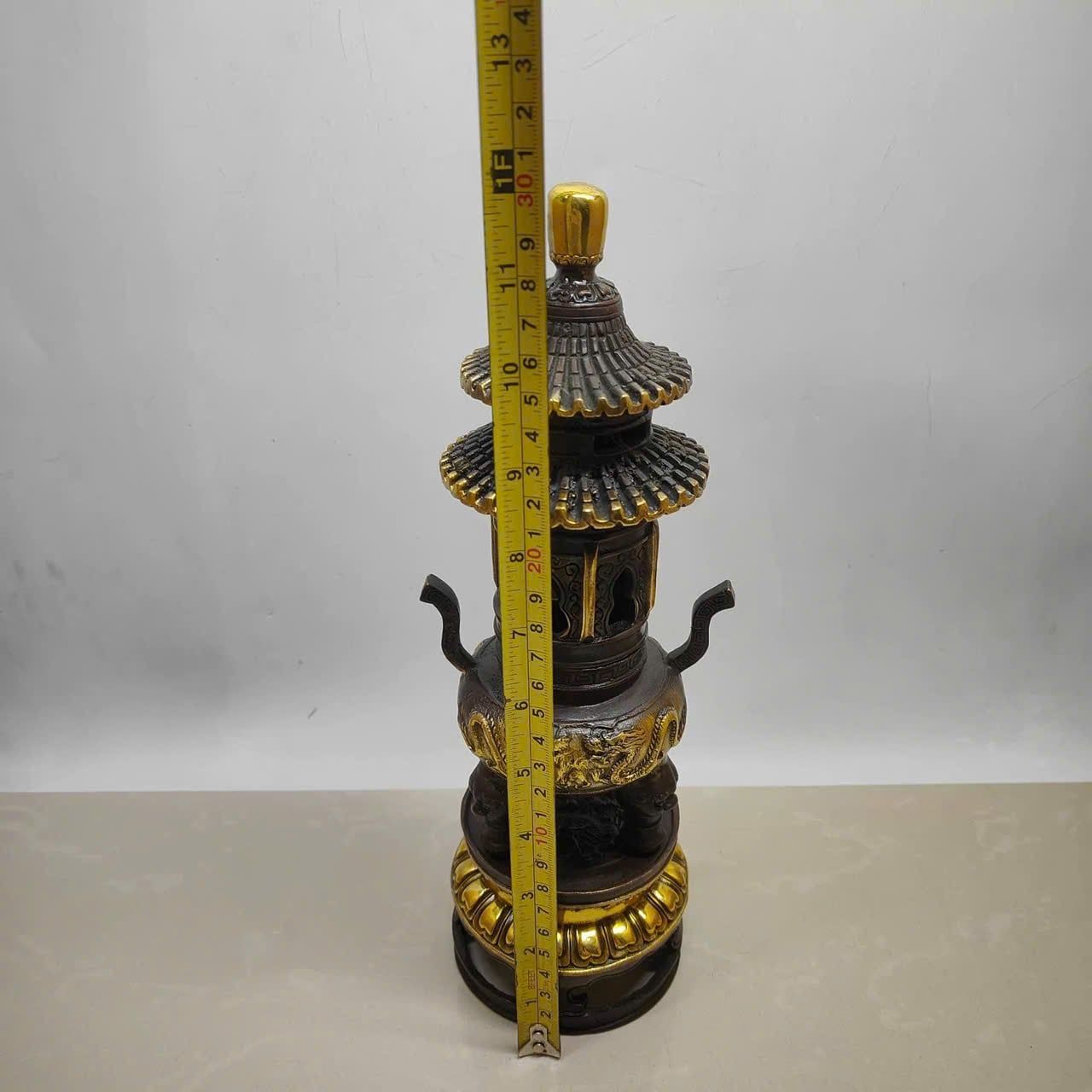  Tháp Trầm Cửu Long vẽ vàng BKMECN-9373 