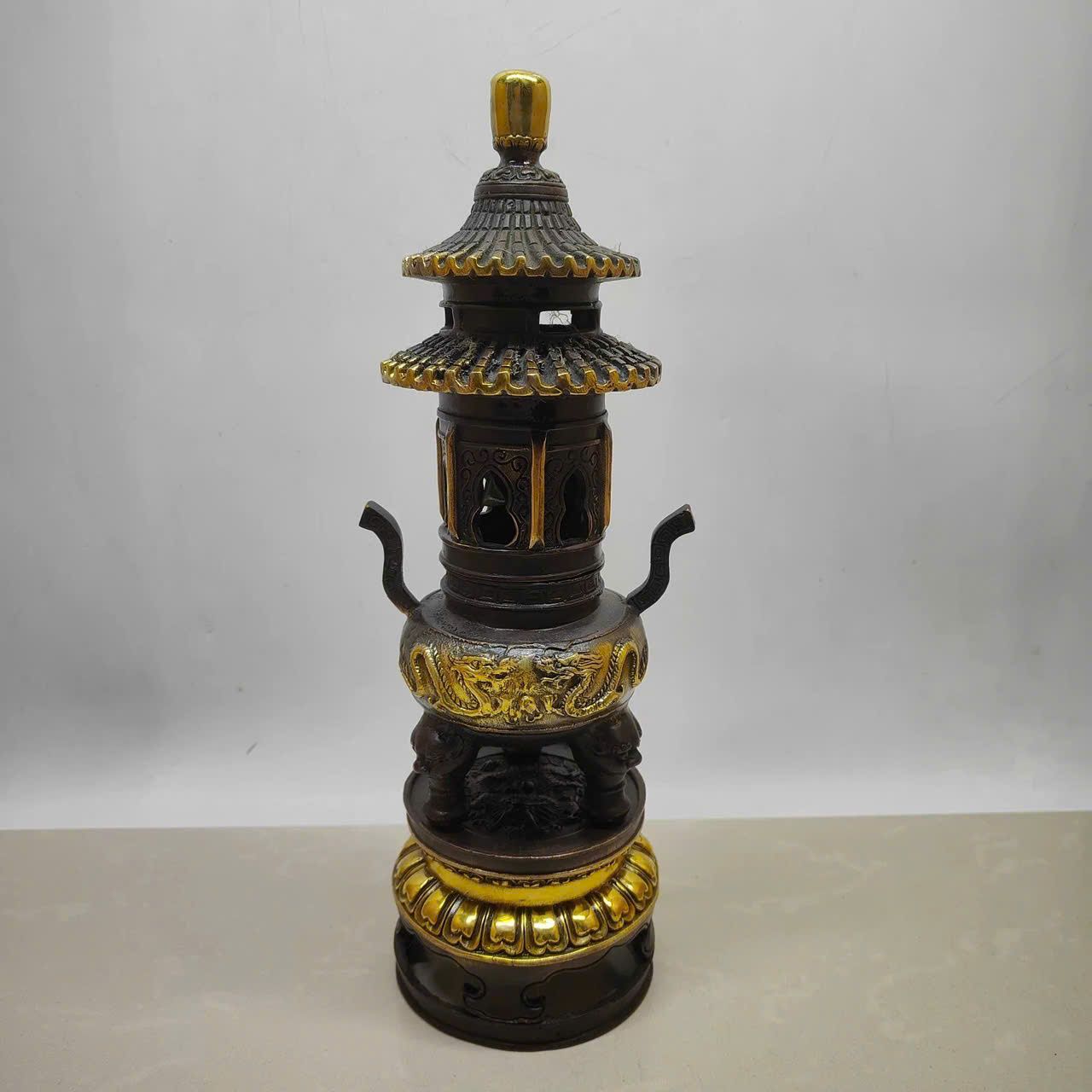  Tháp Trầm Cửu Long vẽ vàng BKMECN-9373 