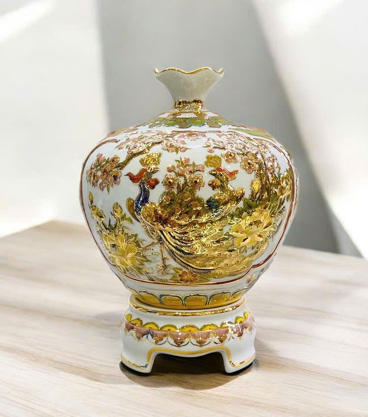  Bình Hút Lộc Phong Thuỷ Nổi Màu Kèm Vàng 24K BKCEVN-8256 