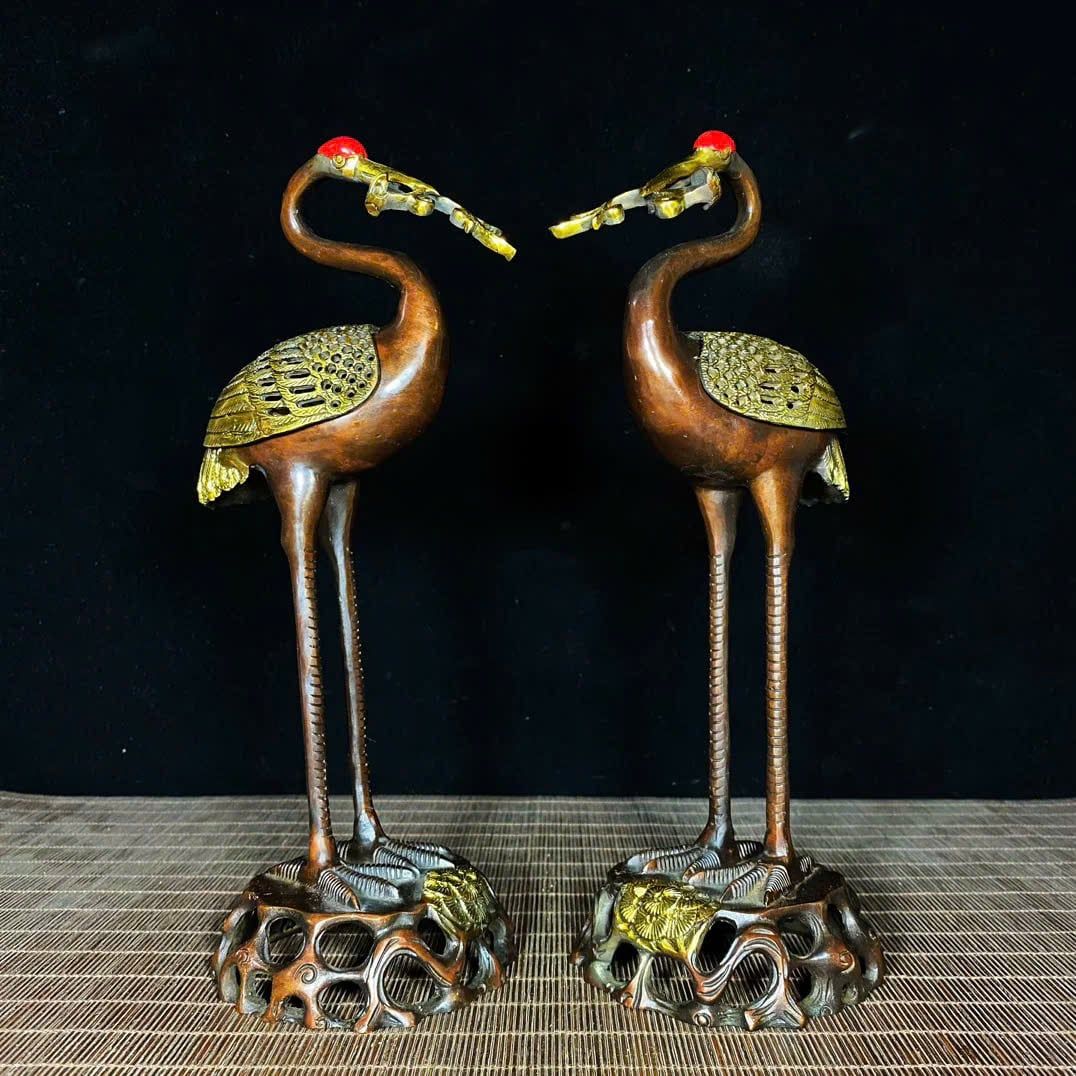  Cặp Hạc Đồng Sưu Tầm BKMECN-9374 