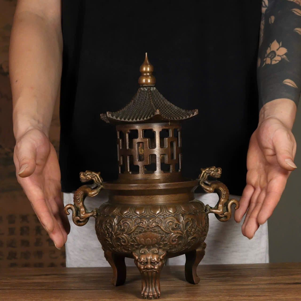  Cặp tháp trầm Giảo Long BKMECN-9354 