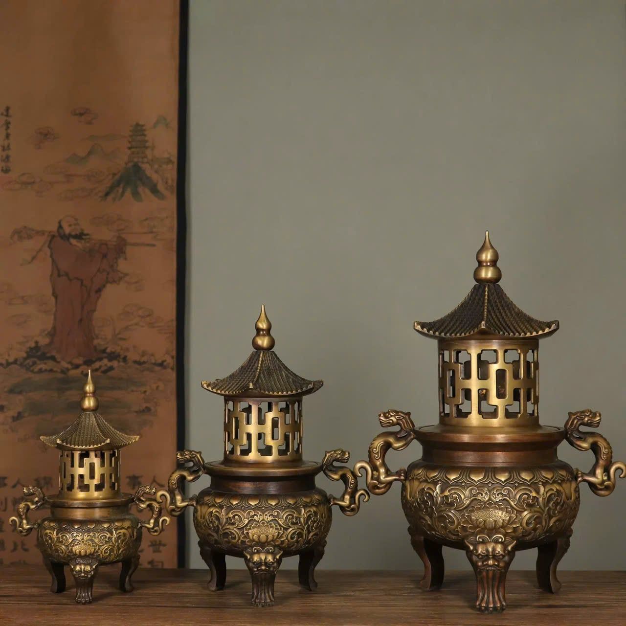  Cặp tháp trầm Giảo Long BKMECN-9354 