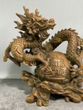  Rồng quấn quả địa cầu bằng đồng BKMECN-9268 