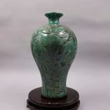  Bình gốm màu xanh họa tiết sen BKCECN-9387 