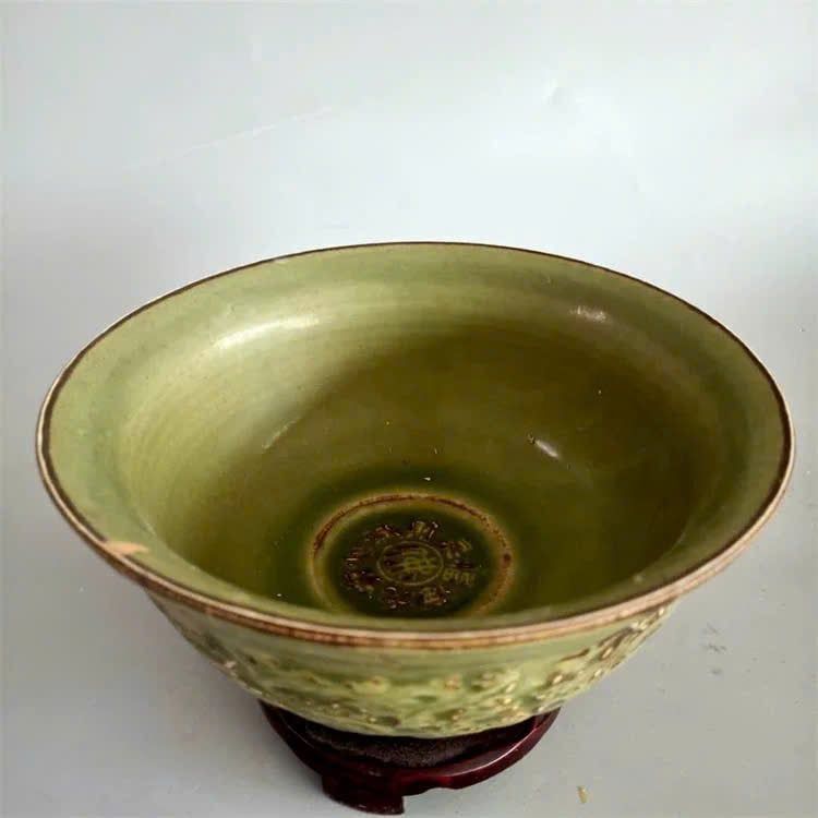  Bát gốm sưu tầm men xanh BKCECN-9393 