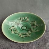  Bát gốm sưu tầm men xanh cổ BKCECN-9394 