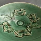  Bát gốm sưu tầm men xanh cổ BKCECN-9394 