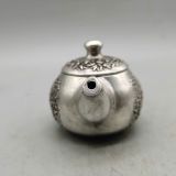  Ấm đồng mạ bạc họa tiết chim én mùa xuân BKMECN-9262 