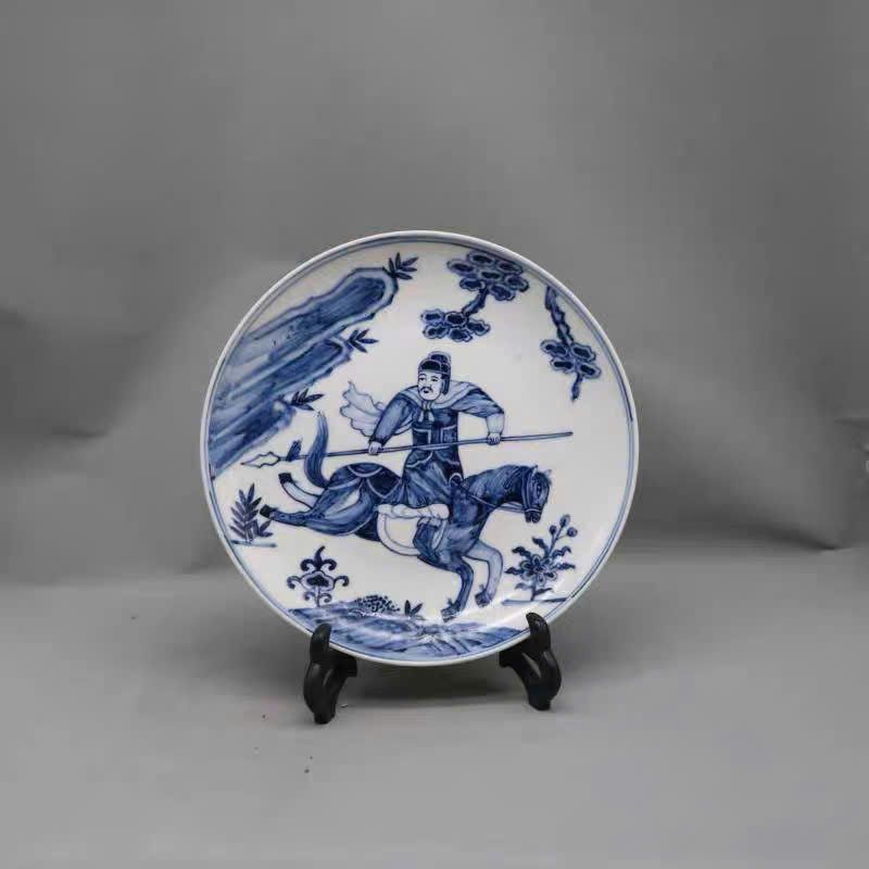  Đĩa cảnh vẽ hoạ tiết chiến binh BKCECN-9395 