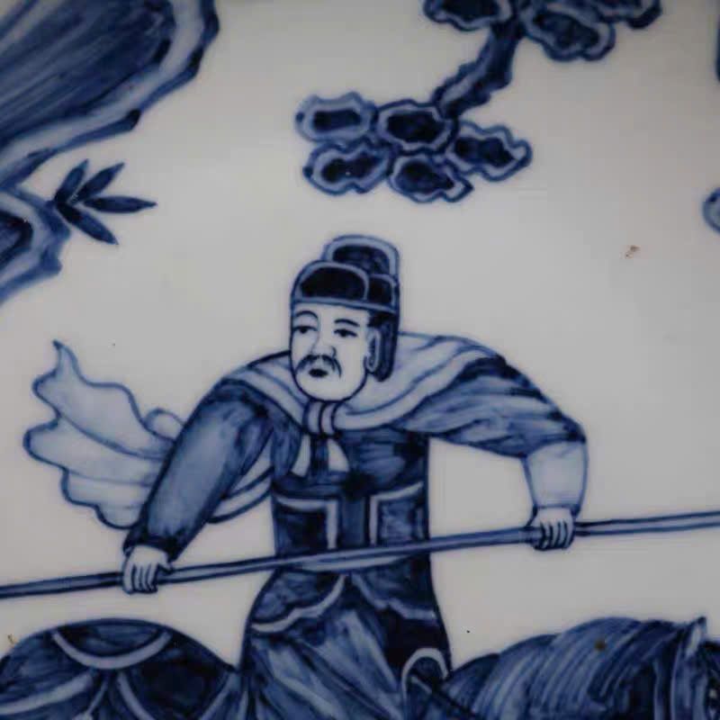  Đĩa cảnh vẽ hoạ tiết chiến binh BKCECN-9395 