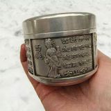  Hũ đựng trà đồng mạ bạc BKMECN-9264 