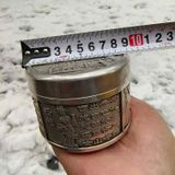  Hũ đựng trà đồng mạ bạc BKMECN-9264 