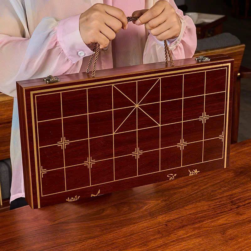  Bộ cờ tướng bằng gỗ màu vàng BKWOVN-9205 