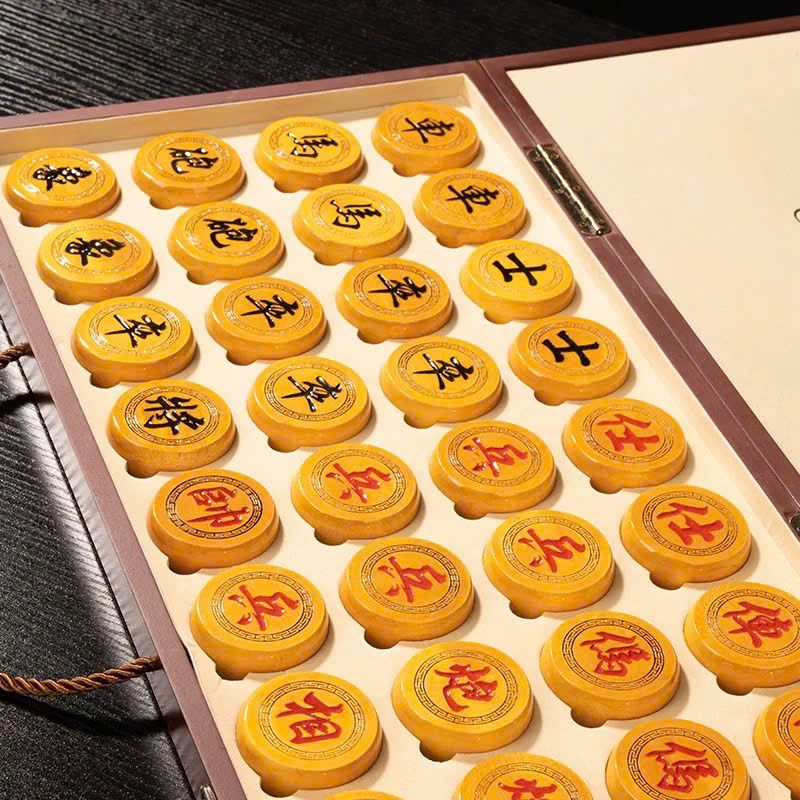  Bộ cờ tướng bằng gỗ màu vàng BKWOVN-9205 