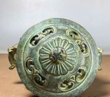  Lư hương đồng xanh cũ sưu tầm BKMECN-9275 