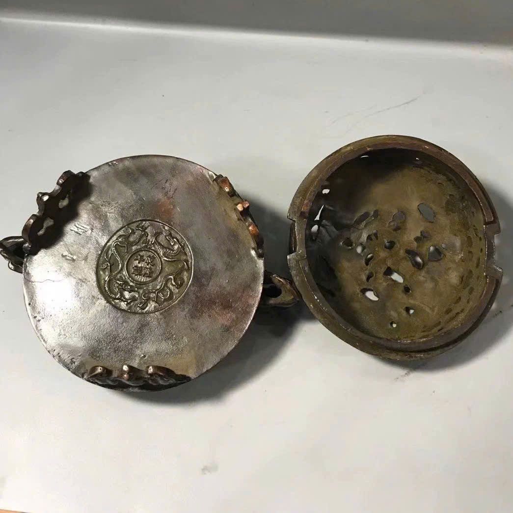  Lư Hương Đồng Xưa – Đúc Long Phượng BKMECN-9276 