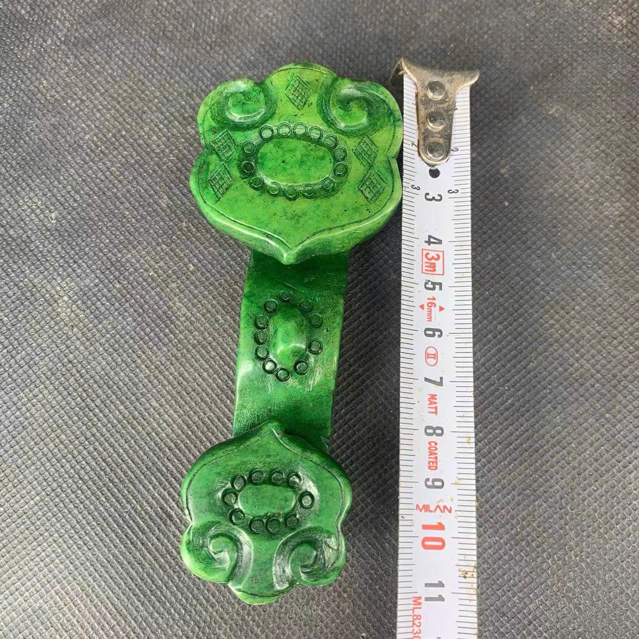  Gậy Như Ý ngọc bích nguyên khối thấu quang BKSTCN-9376 