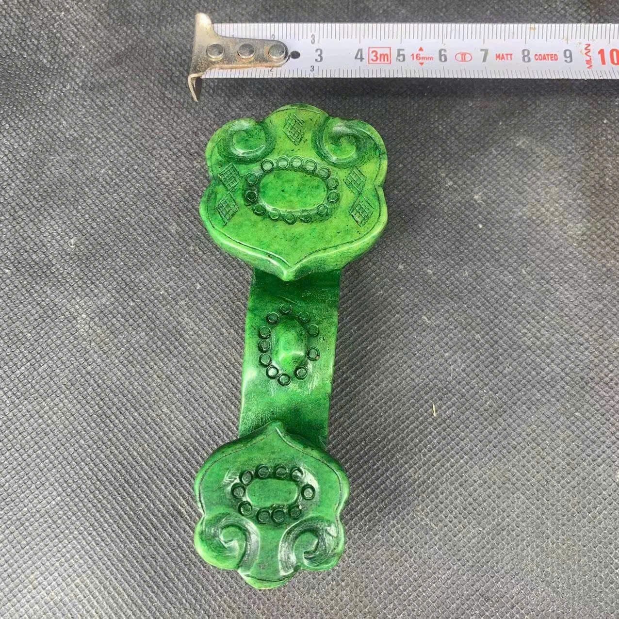  Gậy Như Ý ngọc bích nguyên khối thấu quang BKSTCN-9376 