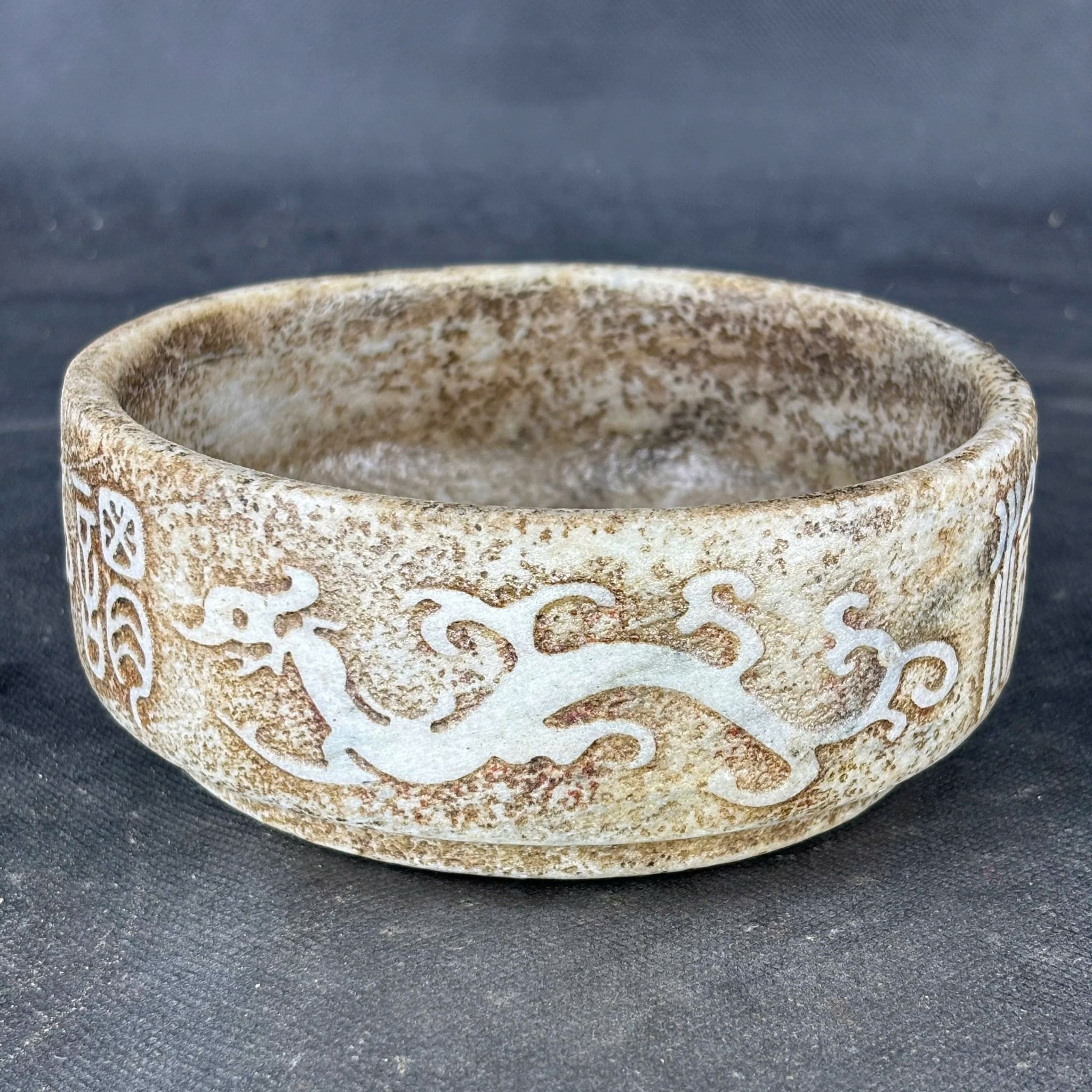  Bát bạch ngọc nguyên khối thấu quang BKSTCN-9377 