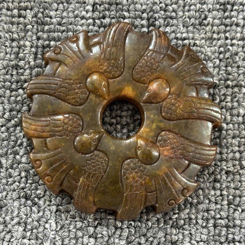  Mặt ngọc sưu tầm ngọc cũ thấu quang BKSTCN-9385 