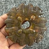  Mặt ngọc sưu tầm ngọc cũ thấu quang BKSTCN-9385 