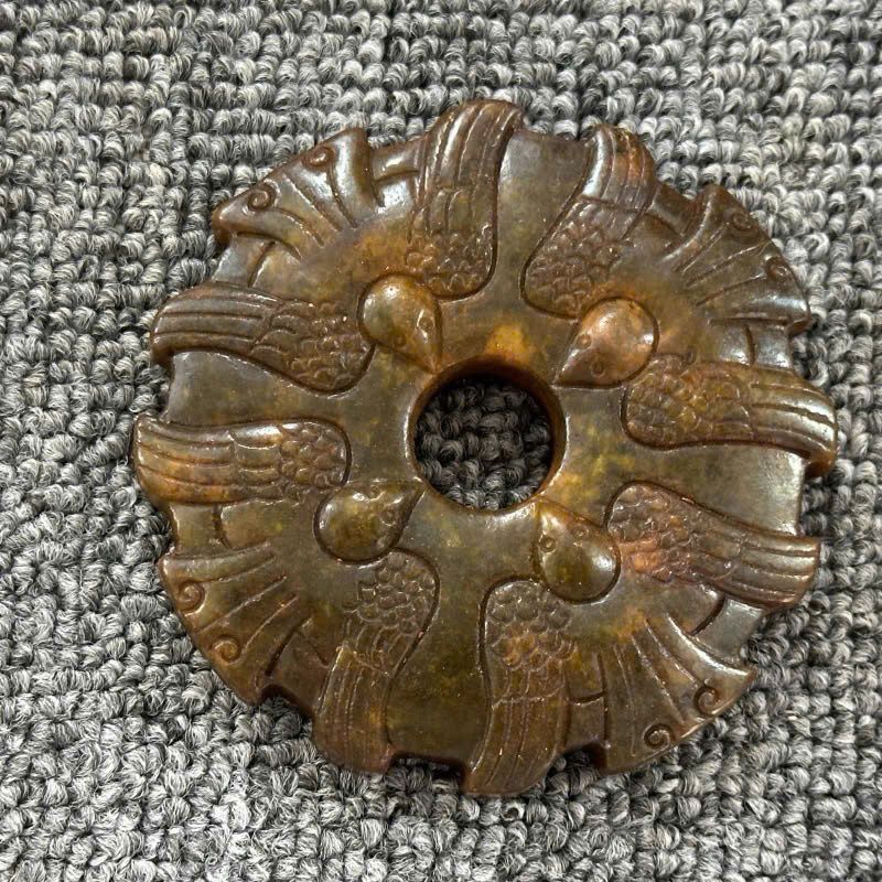  Mặt ngọc sưu tầm ngọc cũ thấu quang BKSTCN-9385 