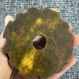  Mặt ngọc sưu tầm ngọc cũ thấu quang BKSTCN-9385 