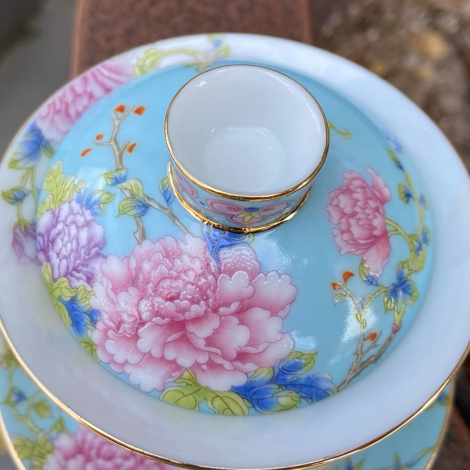  Tách trà Chim Hoa sưu tầm lành nguyên BKCECN-9385 