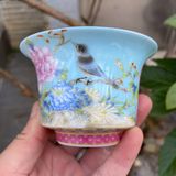  Tách trà Chim Hoa sưu tầm lành nguyên BKCECN-9385 