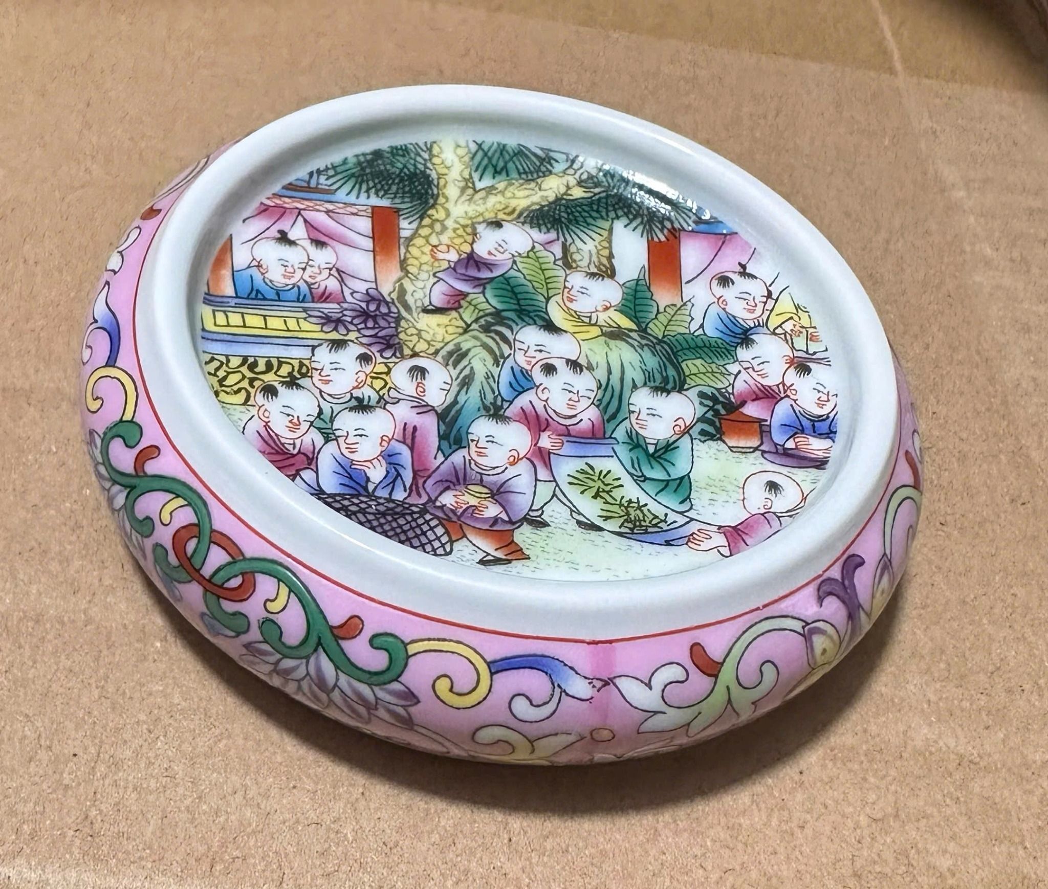  Bộ tách trà kèm đĩa kê họa tiết Bách Nhi Hý BKCECN-9386 