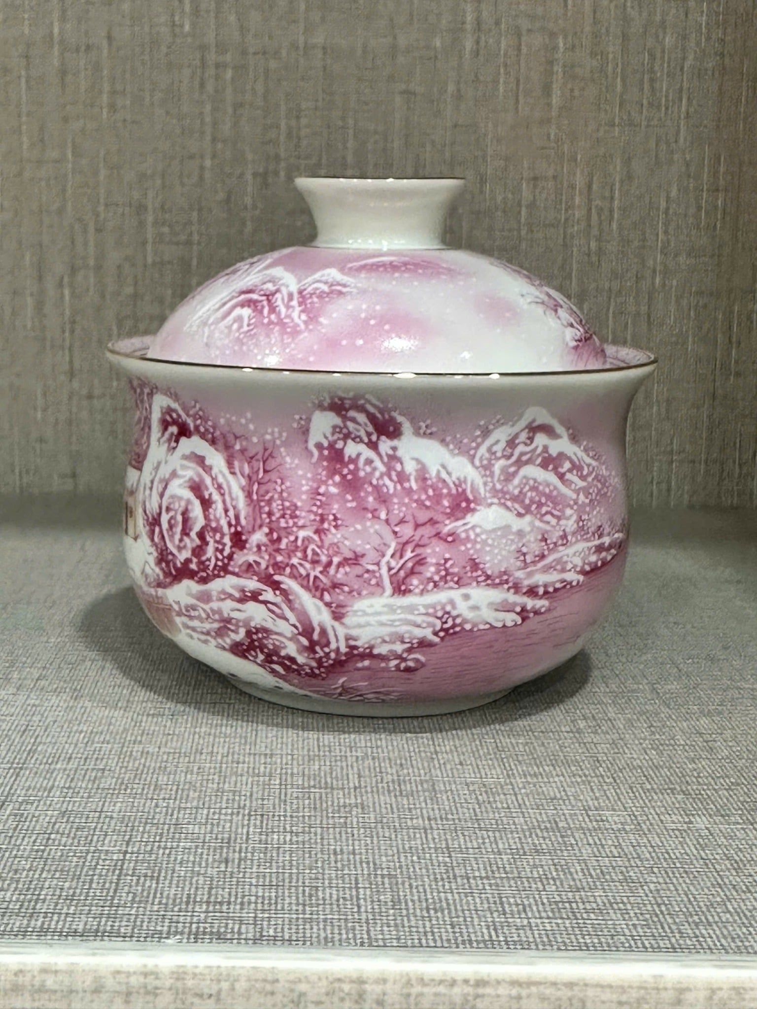  Bộ tách thưởng trà hoạ tiết Hồng Phấn Sơn Thuỷ BKCECN-9387 