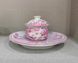  Bộ tách thưởng trà hoạ tiết Hồng Phấn Sơn Thuỷ BKCECN-9387 