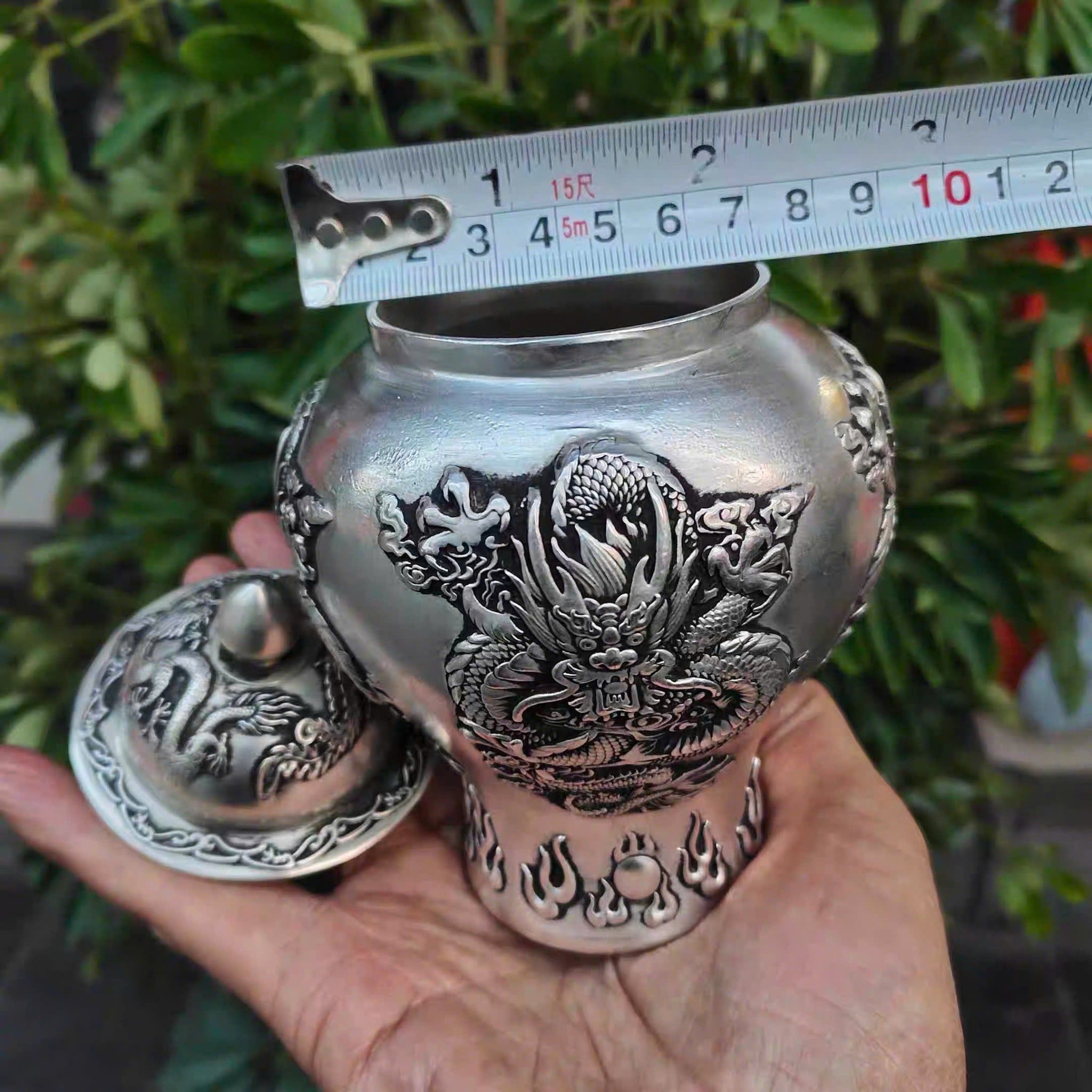  Choé bạc khắc Long Phượng BKMECN-9352 