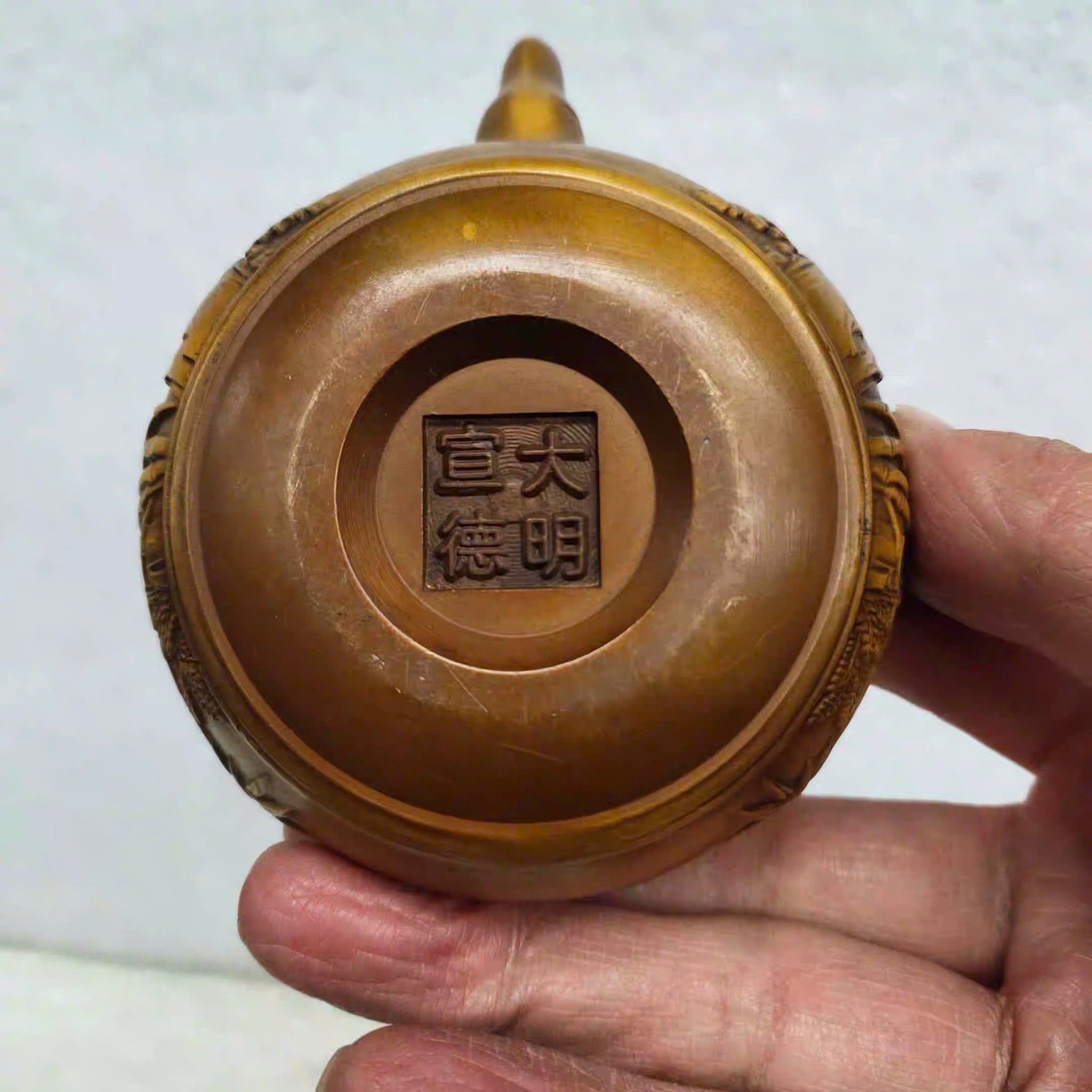  Ấm Trúc đồng cũ sưu tầm trong dân BKMECN-9356 