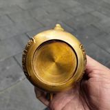  Ấm đồng cũ sưu tầm Đạt Ma múa quyền BKMECN-9357 