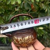  Ấm Trúc đồng đỏ cũ sưu tầm trong dân có chiện BKMECN-9358 