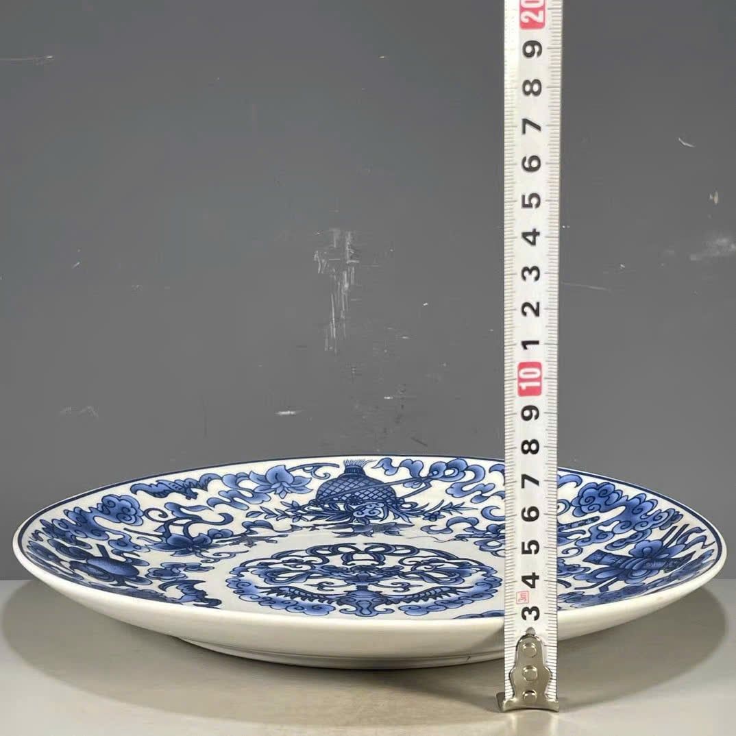  Đĩa thưởng men lam sưu tầm BKCECN-9392 