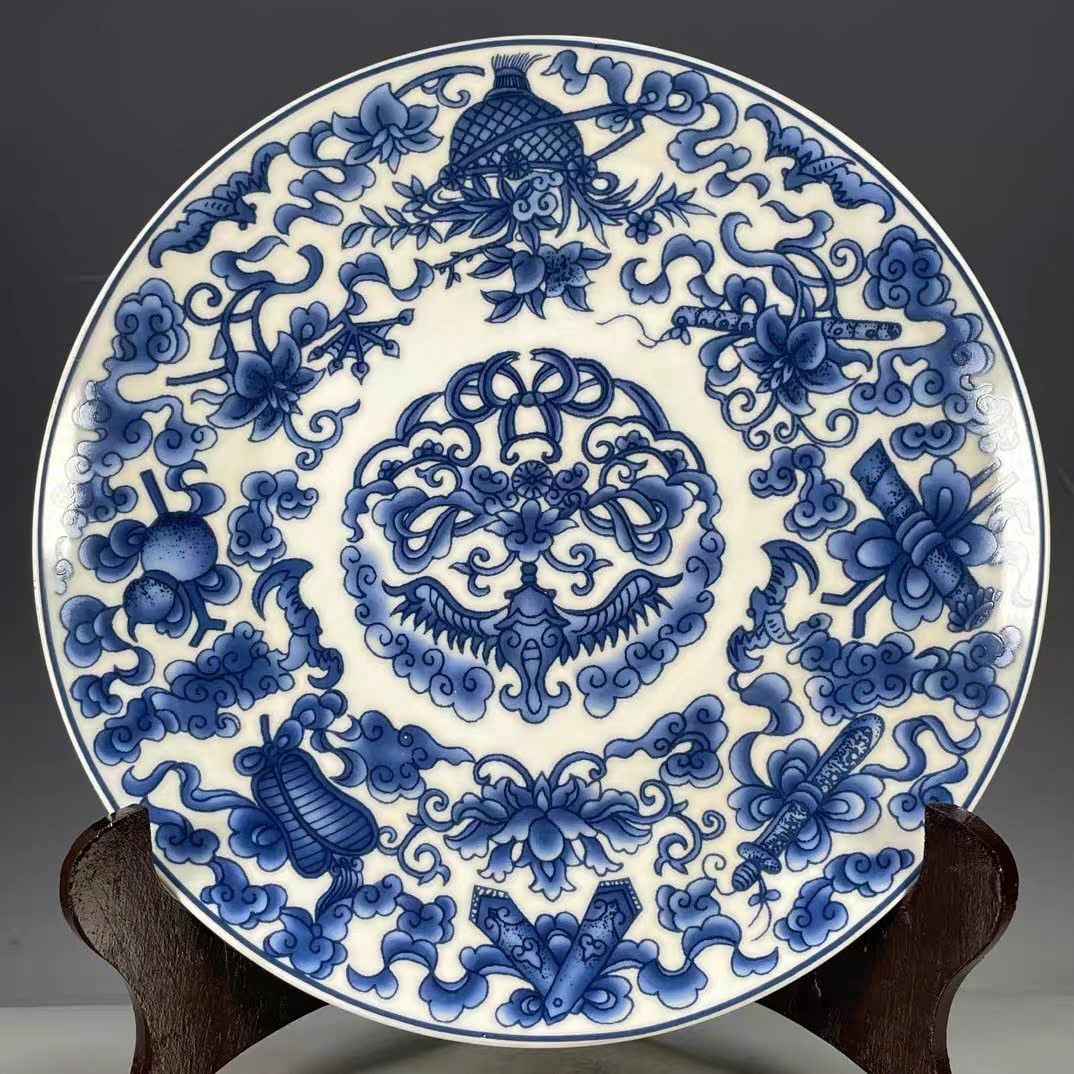  Đĩa thưởng men lam sưu tầm BKCECN-9392 