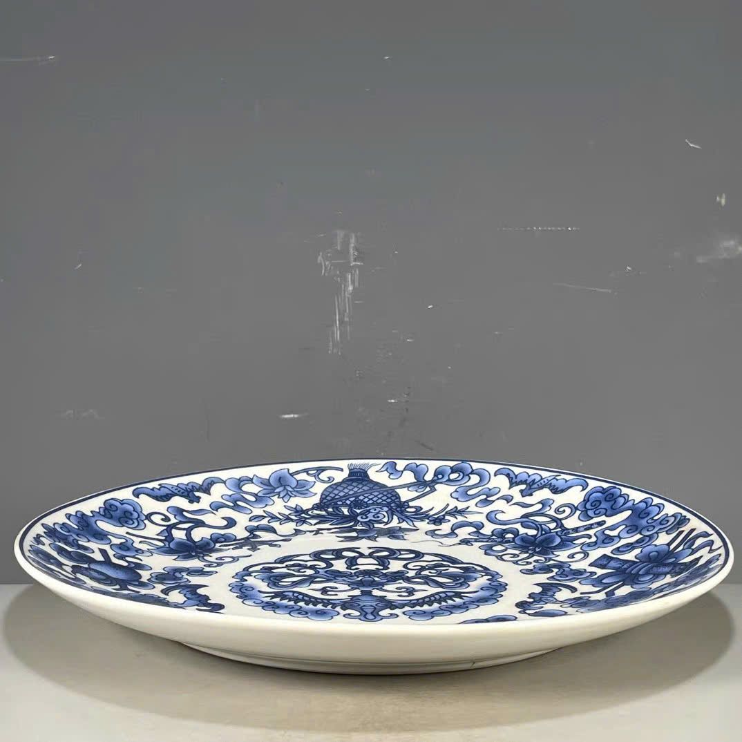  Đĩa thưởng men lam sưu tầm BKCECN-9392 