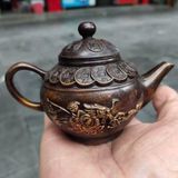  Ấm đồng sưu tầm đồng thau cũ BKMECN-9362 