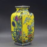  Bình gốm sưu tầm hoạ tiết hoa chim BKCECN-9394 