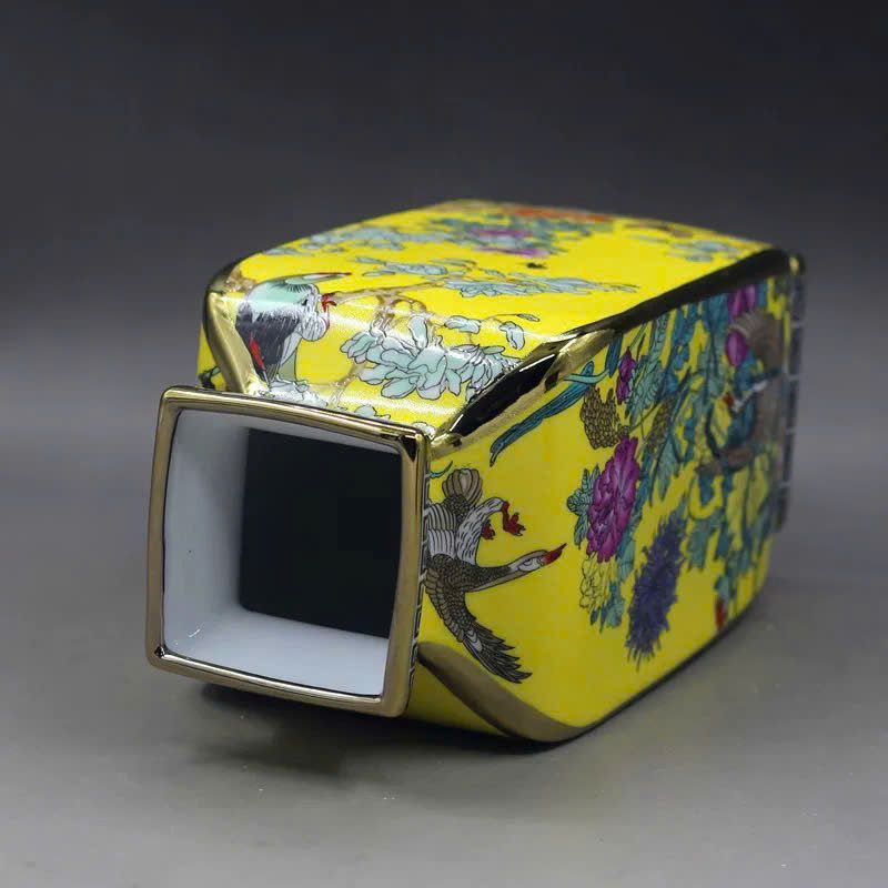  Bình gốm sưu tầm hoạ tiết hoa chim BKCECN-9394 