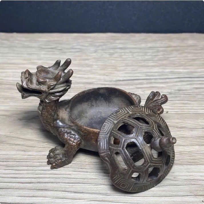  Lư hương bằng đồng Long Quy BKMECN-9363 