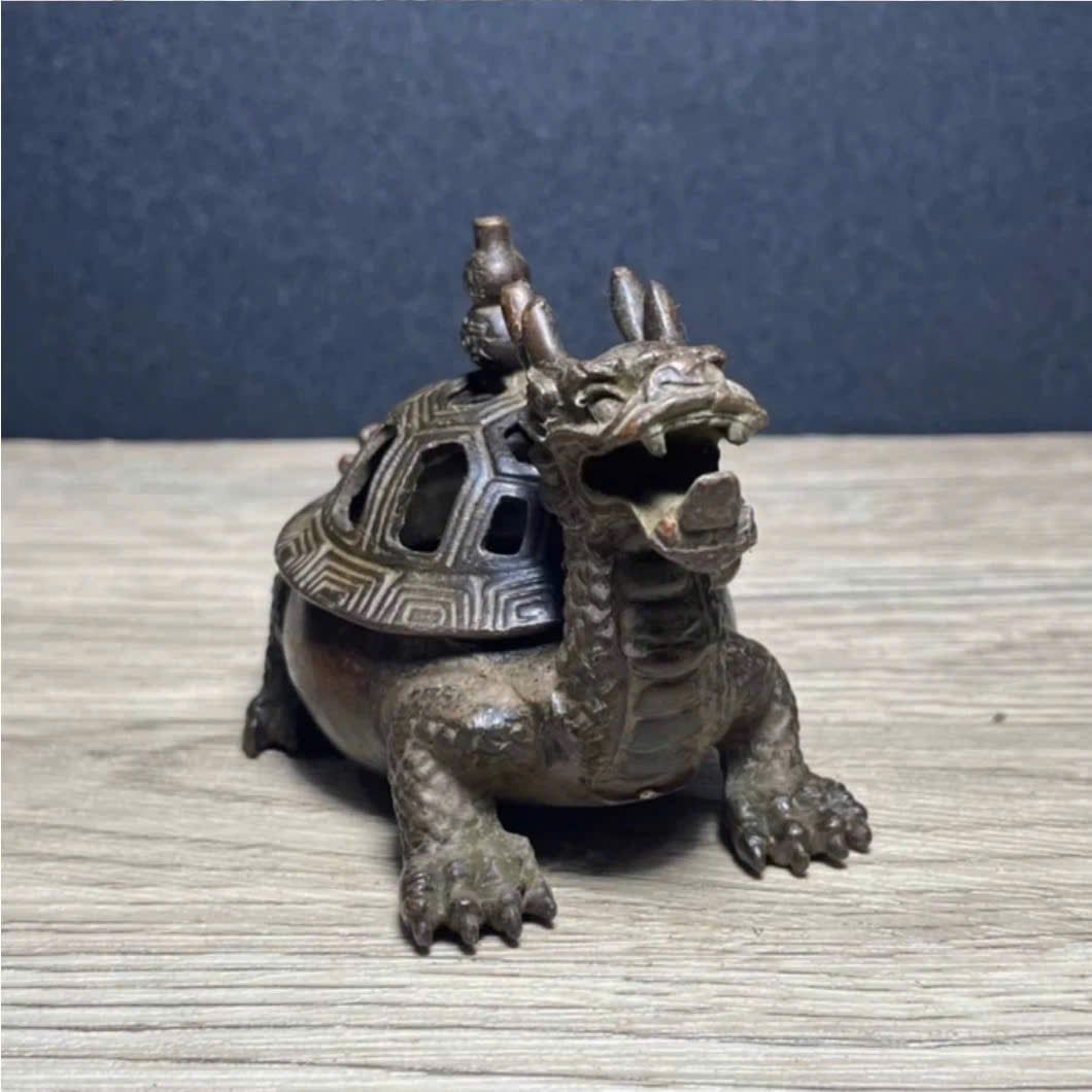  Lư hương bằng đồng Long Quy BKMECN-9363 