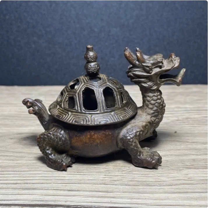  Lư hương bằng đồng Long Quy BKMECN-9363 